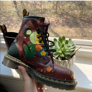 Funky Paint Spattered Doc Martens